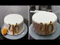 40th Birthday Cake Design With Fondant |40th Birthday Fondant Cake |Fondant Birthday Cake Recipe