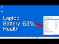 How to Check your Laptop Battery's Health - Windows 11/10