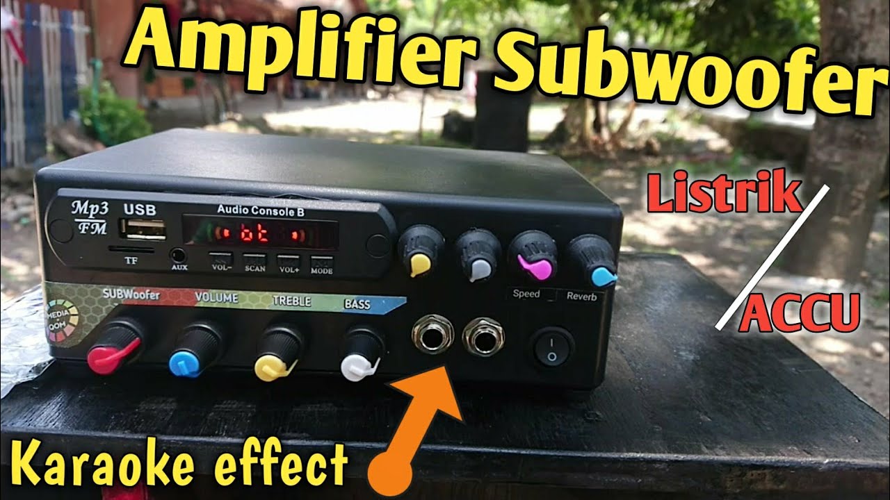 Review power Amplifier AC&DC 240watt stereo Subwoofer Effects YouTube