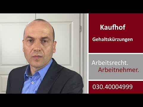 Kaufhof - Gehaltskürzungen durch Beschäftigungssicherungstarifvertrag | Fachanwalt Bredereck