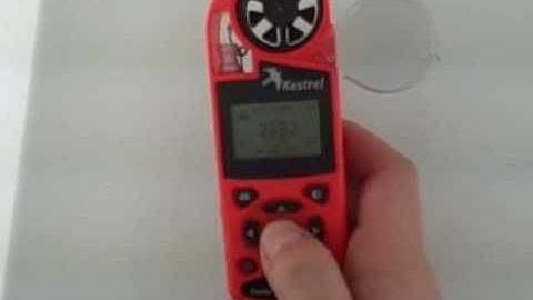 Setting Reference Altitude on the Kestrel 4000