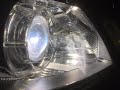 Mercedes-Benz W212 очистка фар изнутри headlamp cleaning from inside