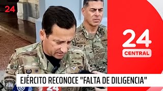 Muerte de conscripto: Ejército reconoce “falta de diligencia y precisión”