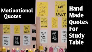 Motivational Quotes To Study Hard || Make Motivational Quotes for Study Table || DIY On Cardboard.. image