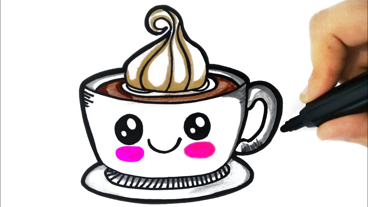 Como Desenhar um Copo De Café No Estilo Tumblr Desenhos Faceis de Fazer 