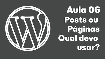 Curso Wordpress Grátis - Páginas ou Posts, Que tipo de publicação devo usar. Aula #6