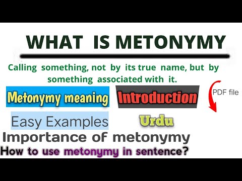 Metonymy | Meaning | Definition |Examples| Importance | uses | Semantic ...