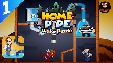 Home Pipe Water Puzzle: Level 1 To 50 , iOS/Android Walkthrough
