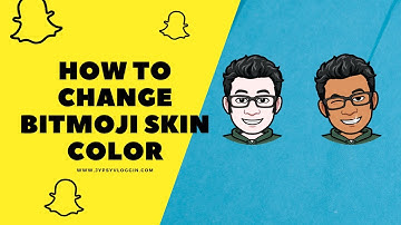 How to change bitmoji skin color
