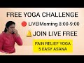 Day 81 LIVE Morning Yoga | कमर दर्द &amp; घुटना दर्द | Free Maha Yoga Challenge #yoga #morningyogac sec