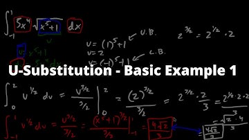 U-Substitution - Definite Integrals - Basic Example 1 - Calculus 1 - Chroniva