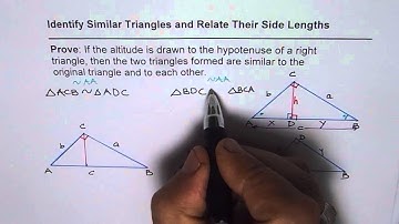 Altitude To Hypotenuse Three Similar Triangles Geometric Mean Theorem