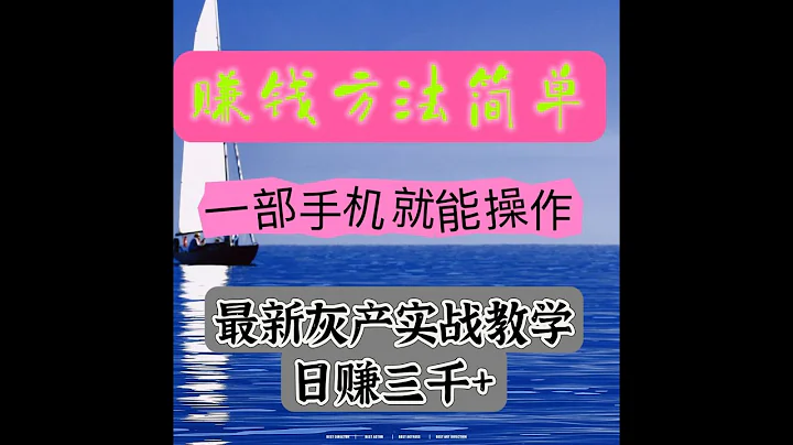 2023最火爆項目|兼職|賺錢|灰產|時間自由 打造高新副業 在家即可輕鬆創業（真實視頻演示） - 天天要聞