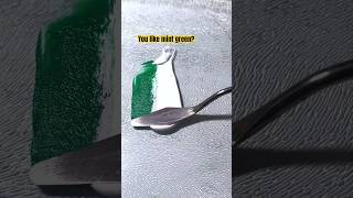 Magic of colors | Deep Green and White | mixingcolors shorts paint satisfying