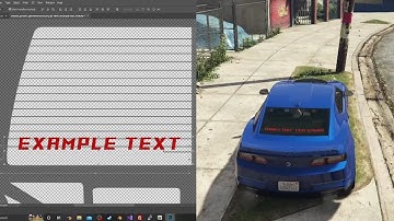 Adding Text to Window Glass [GTA 5 Modding Tutorial]
