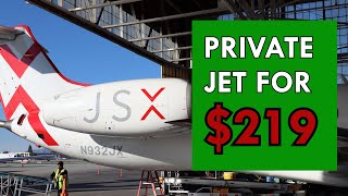 Flying JSX semi-private jet: the ONE thing they don’t tell you