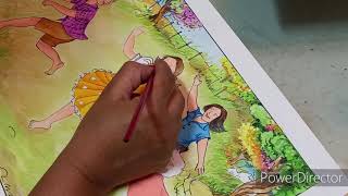 Children's Playing Langadi | Session: 8| coloring of memory drawing by Vandana Jadhav 7,474 views 3 years ago 11 minutes, 37 seconds