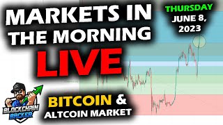 MARKETS in the MORNING, 6\/8\/2023, Washing Machine with Bitcoin, XRP,  Altcoins After SEC Lawsuits