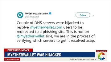 Warning: MyEtherWallet was Hacked
