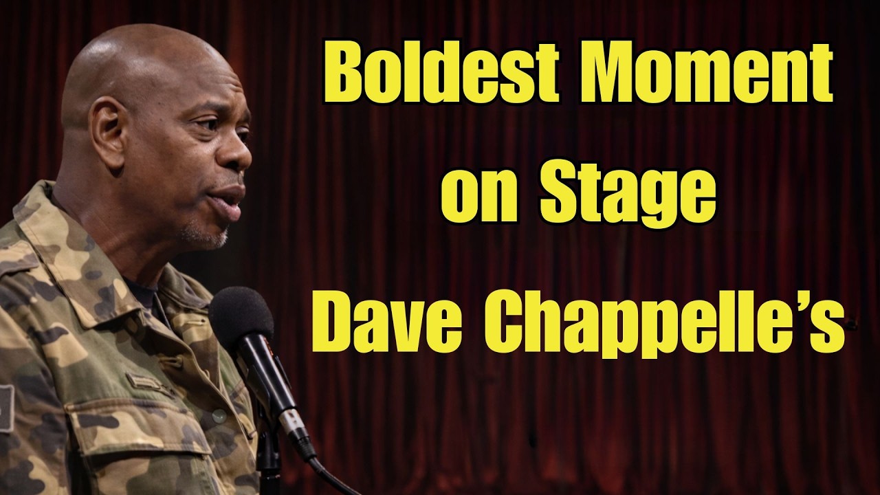 Dave Chappelle | Boldest Moment on Stage | Stand-Up Comedian