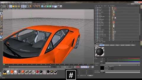 Cinema 4D Tutorial   Texturing and Animating a Car Model   Part 1 SD clip12