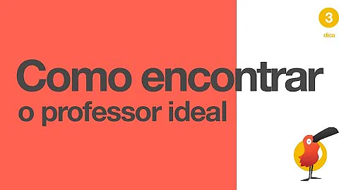 Como achar o professor?