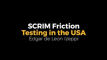 SCRIM Friction Testing in the USA NPPC16 -