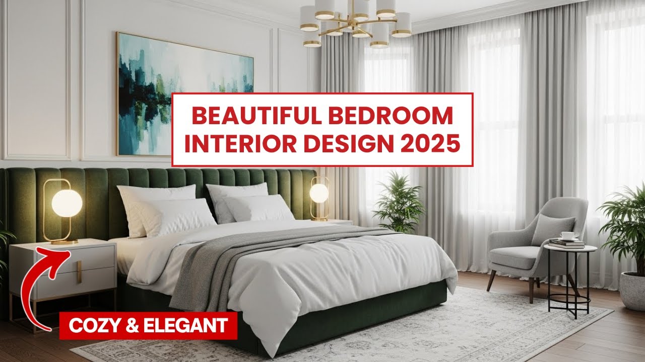 Beautiful Bedroom Interior Design 2026 Cozy & Elegant Bedroom Makeover ...