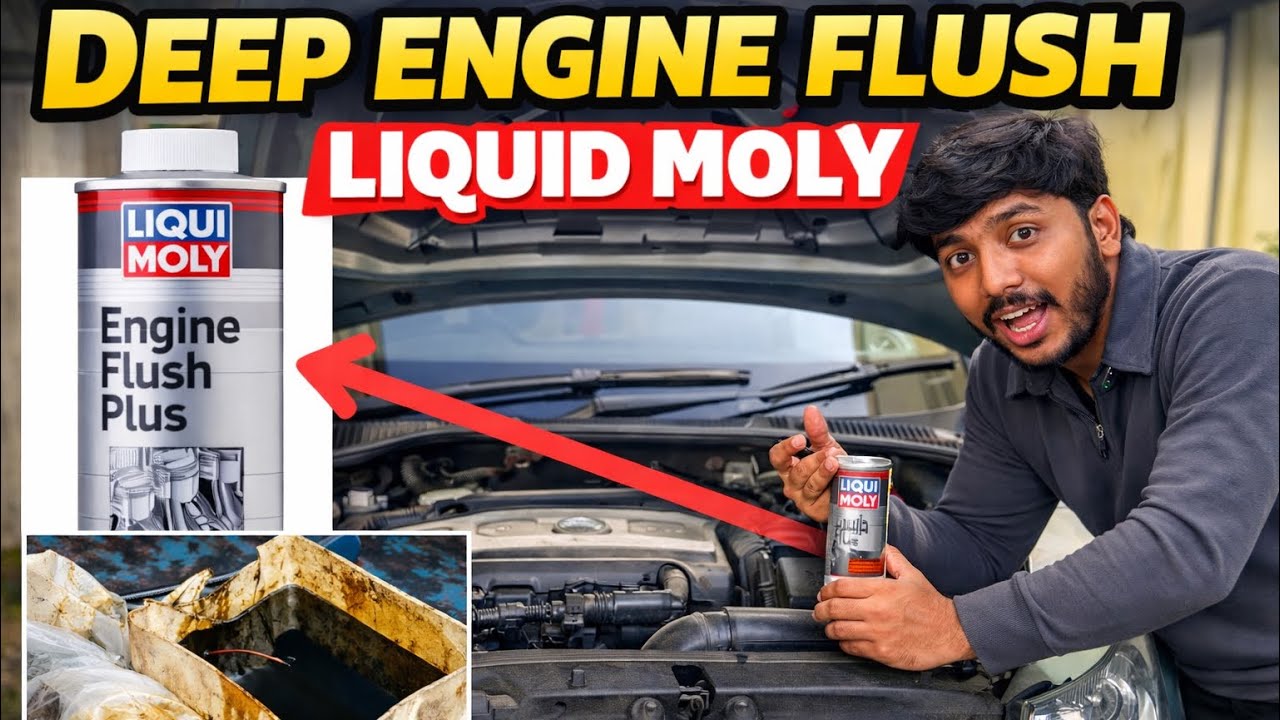 Engine Oil Flush at Home 🔧 | Car Deep Engine Cleaning with Liqui Moly ...