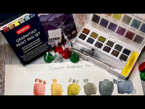 🎨 Derwent TINTED CHARCOAL Paint Pan Set - Swatch & Review