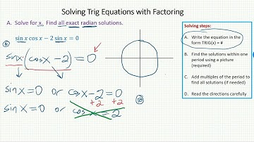 Math 373 7.3 part 1B video 1 solving trig equations with factoring part 1