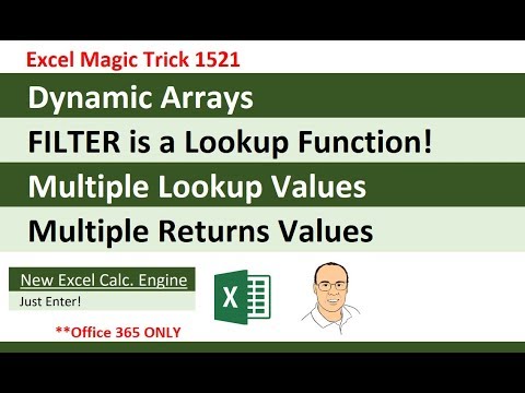 VLOOKUP: Step Aside! New Epic Lookup Function = FILTER Dynamic Array Function (EMT 1521)