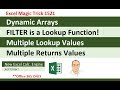 VLOOKUP: Step Aside! New Epic Lookup Function = FILTER Dynamic Array Function (EMT 1521)