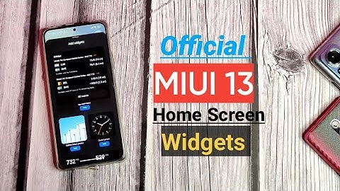 Official MIUI 13 Dynamic Widgets are now Supported to Home