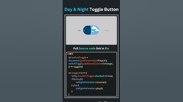I Figured Out How to Create a DAY NIGHT Toggle Button with CSS! #css  #coding
