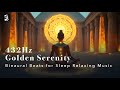 432Hz Golden Serenity | Binaural Beats for Sleep Relaxing Music