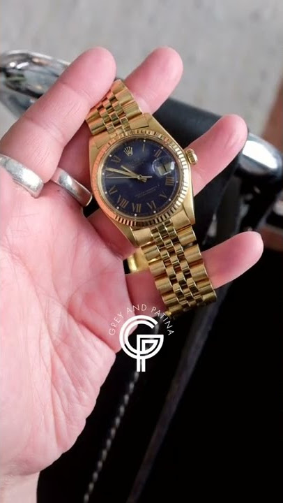 ROLEX 1601 GOLD ROMAN DATEJUST