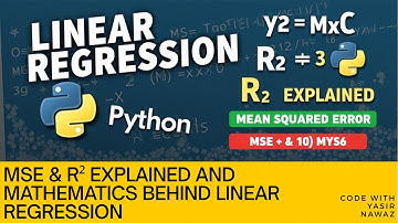 MSE & R² Explained | Math Behind Linear Regression (Part 1)
