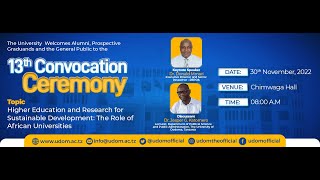 Udom 13Th Convocation Ceremony - November 30, 2022