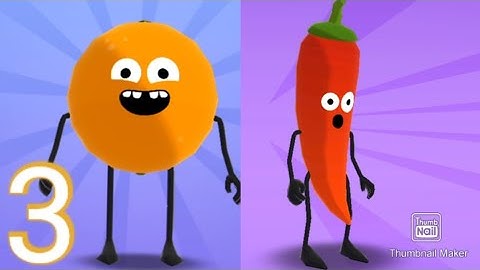 The Fruit Obstacles Race: Fall Guys Epic Run Fun Race: Gameplay walkthrough Part 3: HD(Android,iOS)