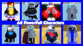 All PowerFull Characters [Showcase] [Undertale Final Multiverse DX]