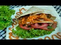 Grilled chicken wrap recipe l tortilla ayam mudah dan sedap