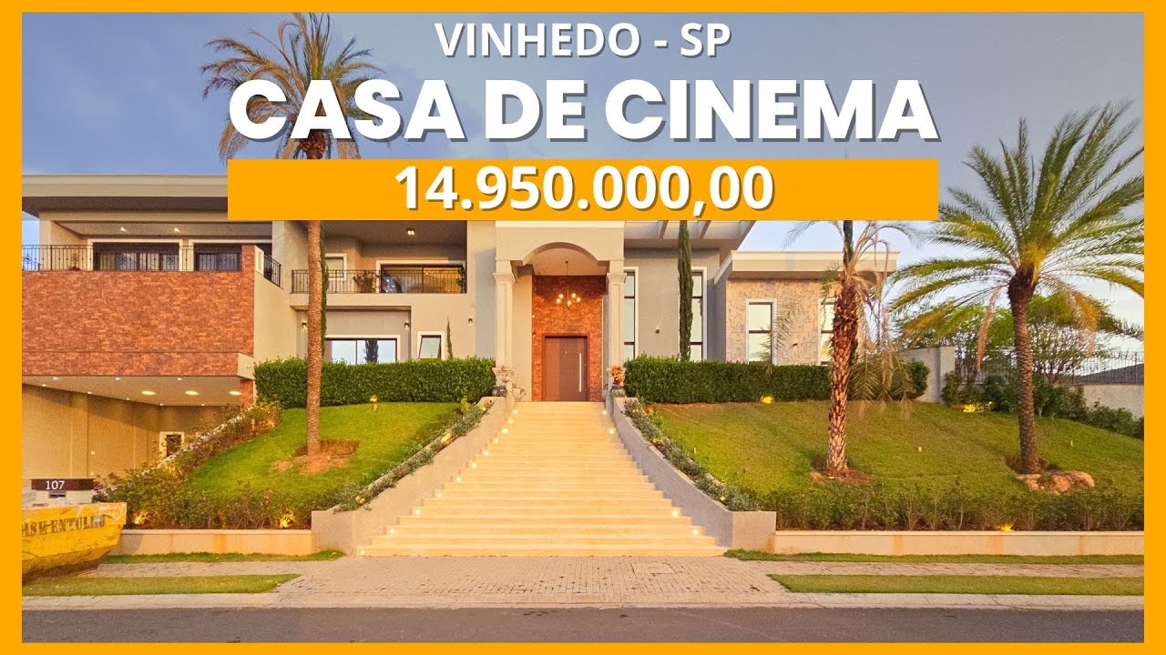MANSÃO NEOCLÁSSICA DE CINEMA A VENDA NA CIDADE DE VINHEDO/SP