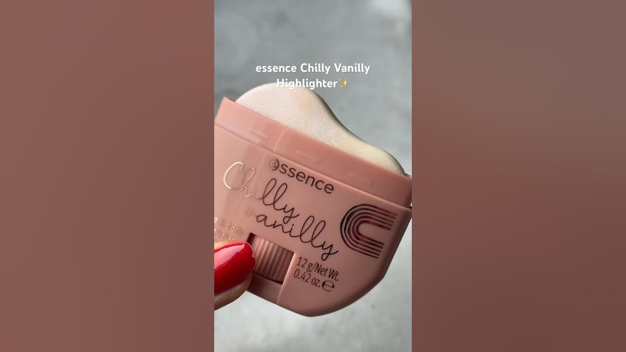 essence Chilly Vanilly Highlighter🥰✨ #essencecosmetics #newmakeup  #drugstoremakeup 