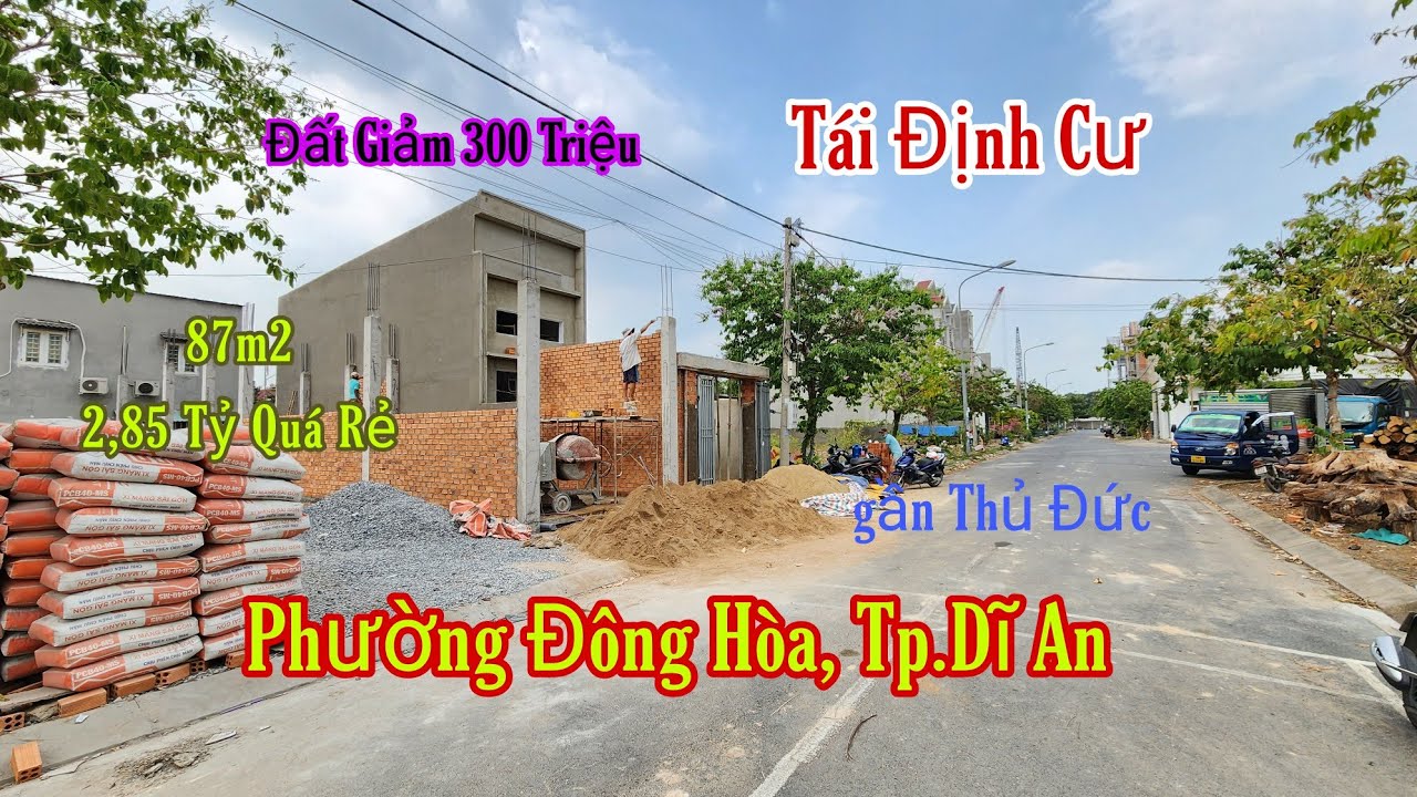 Bán Đất Đông Hòa Dĩ An (1282) Tái Định Cư Đồng Chàm Giảm 300 Triệu, Hoàng  Hải BĐS