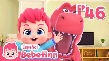 🦖¡Roar! Tiranosaurio Rex, el Mejor Cazador | Canciones Infantiles | Bebefinn en español