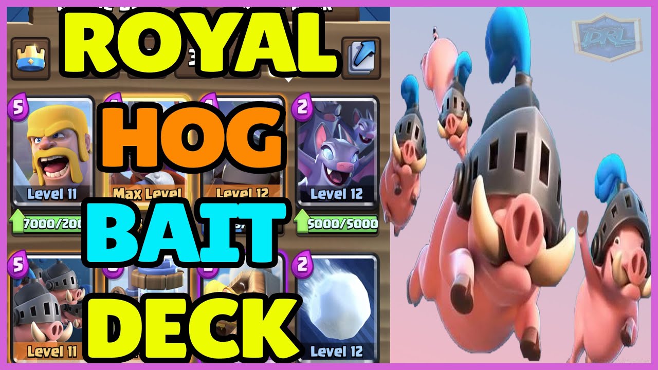Royal Hogs Barbarians Fireball Bait Deck For Ladder Arena 10 Youtube