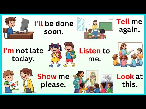 ​​100 Common Daily English Sentences | Improve English Speaking Practice | Speak English for Kids