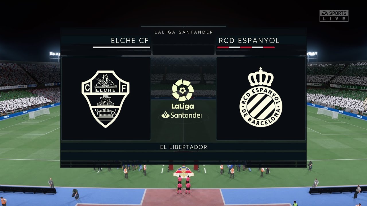 Elche CF vs RCD Espanyol (23/10/2021) La Liga FIFA 22 - YouTube