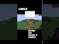 complete now you give challenge #Minecraft